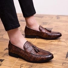 Shoes Loafers Men's Business slip on oxford leather ShoesDress Shoes