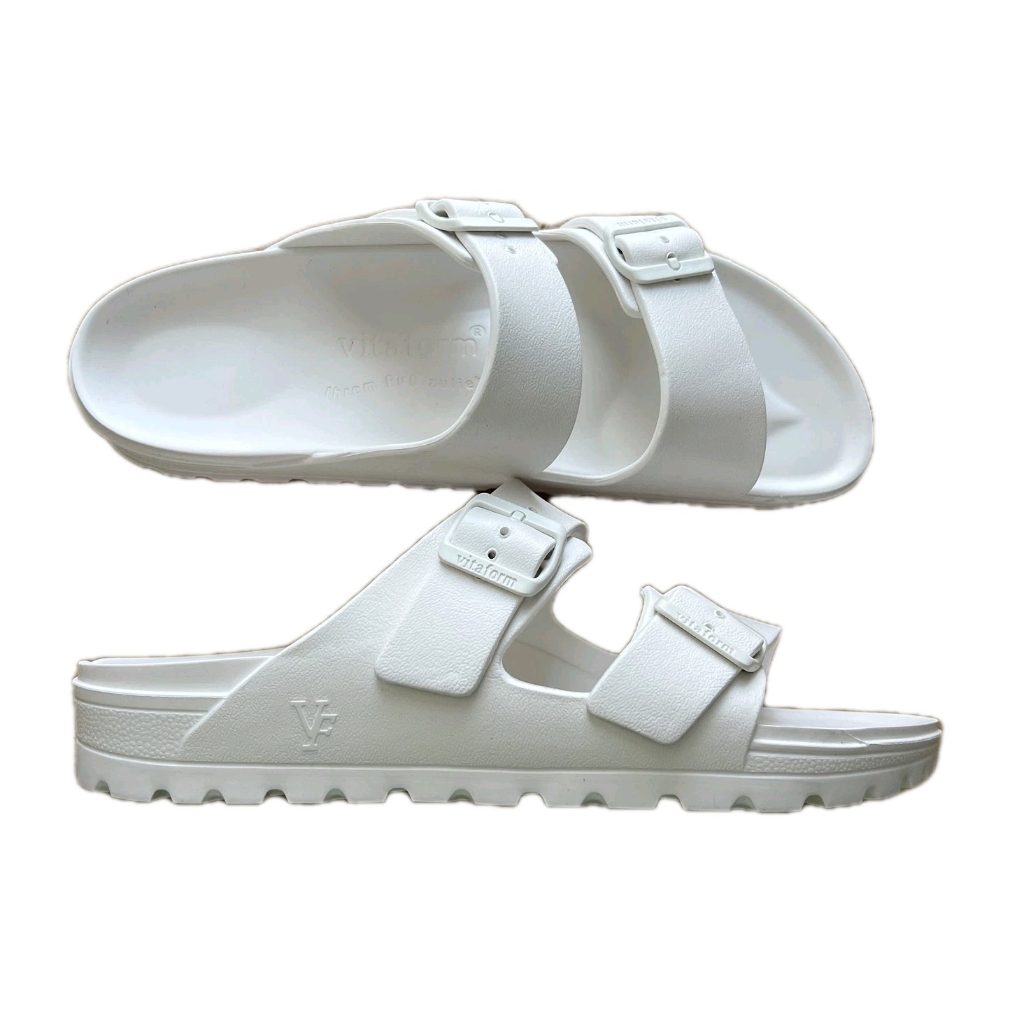 Vitafom Sandalias Unisex Color Blanco Talla 43 Comodidad Con Caja