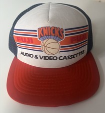 Rare vintage NY Knicks Fuji Audio Cassette Snap Back Trucker Hat