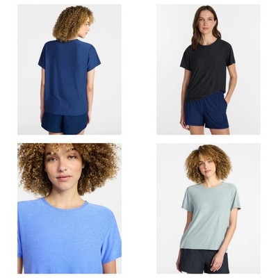 Athletic Works Women s ButterCore Relaxed Fit Short Sleeve T-Shirt