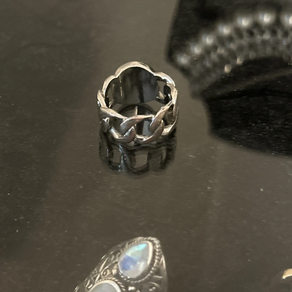 Marc Jacobs Silver Turnkey Katie Ring 7.5 - Image 2 of 2