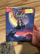NEW DISNEY ALADDIN LIVE ACTION 4K ULTRA HD BLU RAY TARGET EXCLUSIVE W/ CODE DIGI