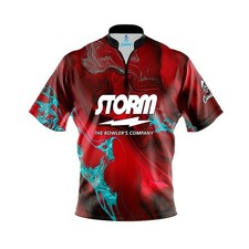 Custom Name - Storm Bloody Teal Bowling Jersey Size S-5XL