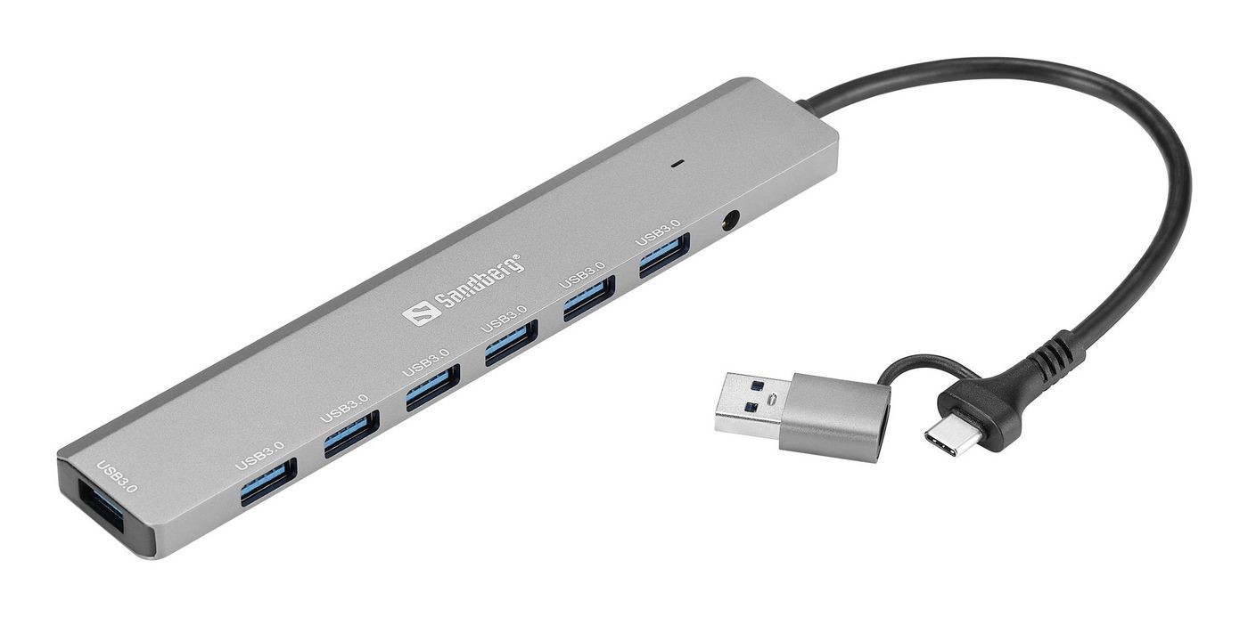 Sandberg 136-66 USB-C/A to 7 x USB 3.0 Hub