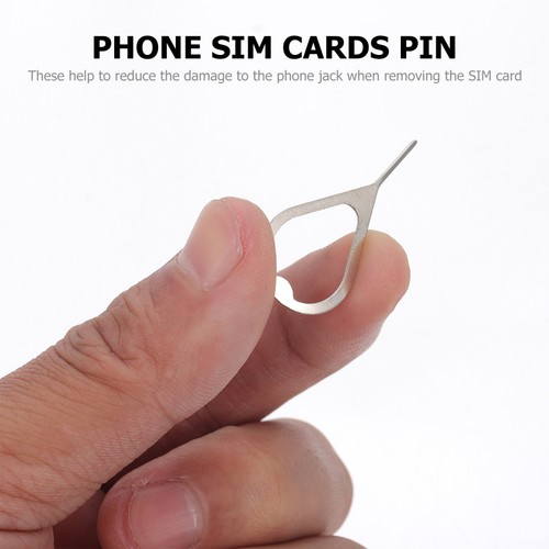 100 Pcs SIM-Kartenleser Handy-SIM-Entferner Auswurfstift Für SIM-Kartenfach - Photo 3 sur 12