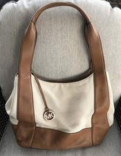 Michael Kors Handbag, Large Marlon Tote, Natu...