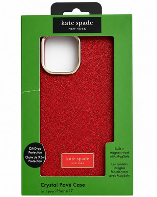 Kate Spade Crystal Pave W/ MagSafe Case For  iPhone 17 / 17 Pro / 17 Pro Max Red