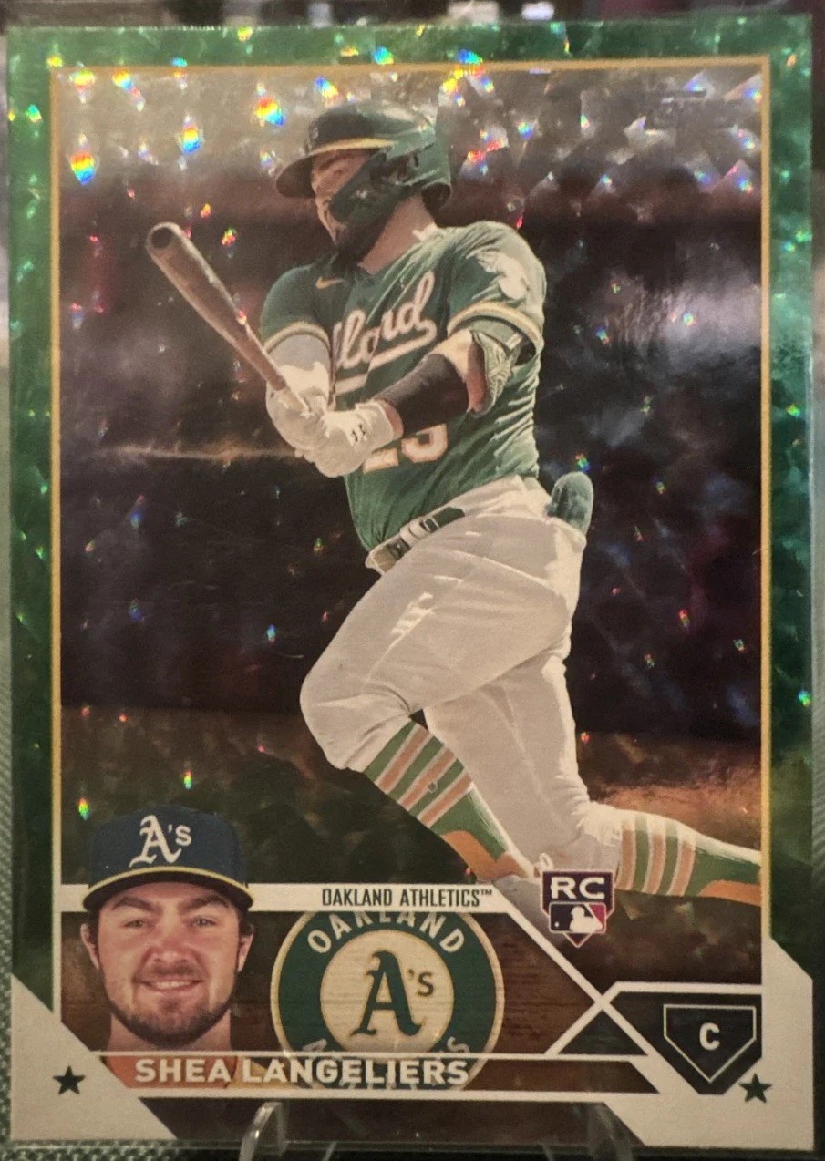 2023 Topps Series 1 - Shea Langeliers #127 Green Foil /499 (RC)