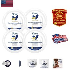 Rich Nourishment Cream by Dove, Travel-Size 4-Pack - Fresh Scent Moisturizer