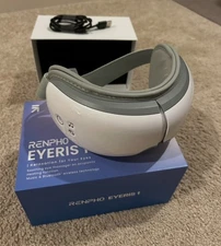 RENPHO Eyeris 1 Electric Eye Massager RF-EM001.  Includes manual, charging cord