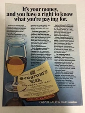 1976 Seagrams Canadian Whiskey Print Ad Advert Vtg pa8