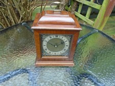 SMITHS MAHOGANY CASE SELF STARTING SECTRIC BRACKET CLOCK  REFURBISHED / SERVICED