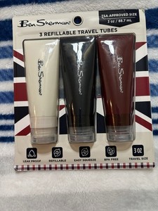 New Ben Sherman refillable travel tubes 3oz