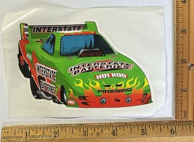 Vintage Cruz Pedregon NHRA Racing Decal Sticker Interstate Batteries Firebird