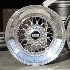 BBS 17” RS Wheels Triple step, chrome plated 17x8.5" / 17x9" 4x100