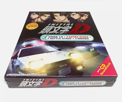 DVD INITIAL D (Stage 1-6) + 3 Movies+Extra COMPLETE SET English Dub DHL Express