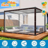 Abdeckplane Wasserdicht Transparent Mit ÖSen Tarp FüR Balkon GartenmöBel