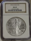 1996 US Silver Eagle $1 NGC MS69  Key Date
