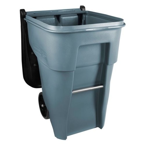 Rubbermaid Commercial Fg9w2100gray 65 Gal Rectangular Trash Can, Gray, 25 1/4 - Picture 5 of 10