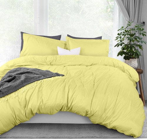 Duvet Cover Queen Size - 1 Comforter Cover with 2 Pillow Shams - 3 Pieces Bed...