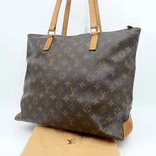 LOUIS VUITTON Monogram Cabas Piano Tote Bag M51148 Hand PVC Brown C0314026