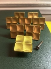 Lot of 8 Modern Square Drawer/ Cabinet Knobs