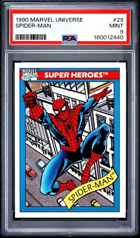 1990 Marvel Universe Spider-Man #29 - Newly Graded: PSA 9 - MINT