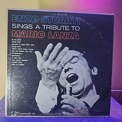 Enzo Stuarti Sings a Tribute to Mario Lanza 1963 Promenade 2236 Vinyl Record LP