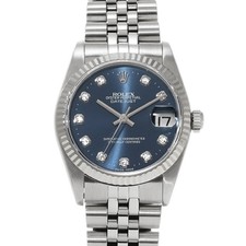 OROLOGIO ROLEX Datejust 68274G blu/diamante 723712