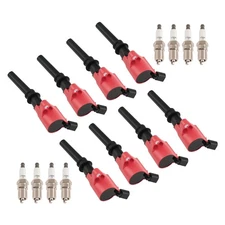 8x Coil Pack + Spark Plug Set for Ford E150/E250/F150 V8 4.6L 2001-2008