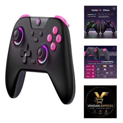 EasySMX X05 Controller PC Switch Steam Handy RGB 7 Farben Wireless Hall Joystick
