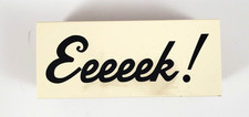 Halloween - Eeeeek - Wood Mounted Rubber Stamp