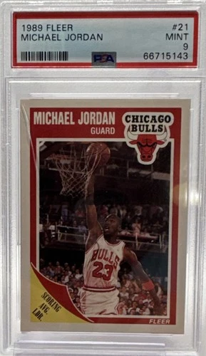 Fleer 1989-90 Michael Jordan #21 PSA 9 Chicago Bulls Basketball Card
