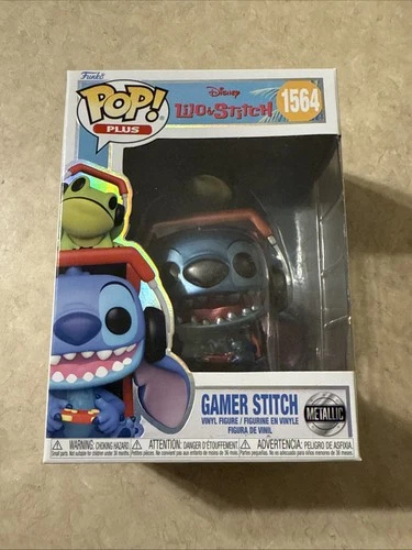 FUNKO POP PLUS Disney Lilo & Stitch GAMER STITCH (METALLIC) Vinyl Figure 1564