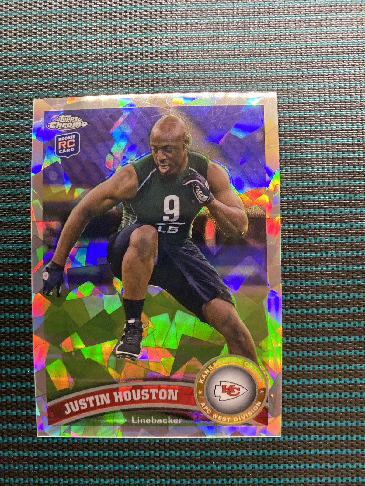 Justin Houston RC Refractor /139 Topps Chrome 2011 Chiefs Rookie #115