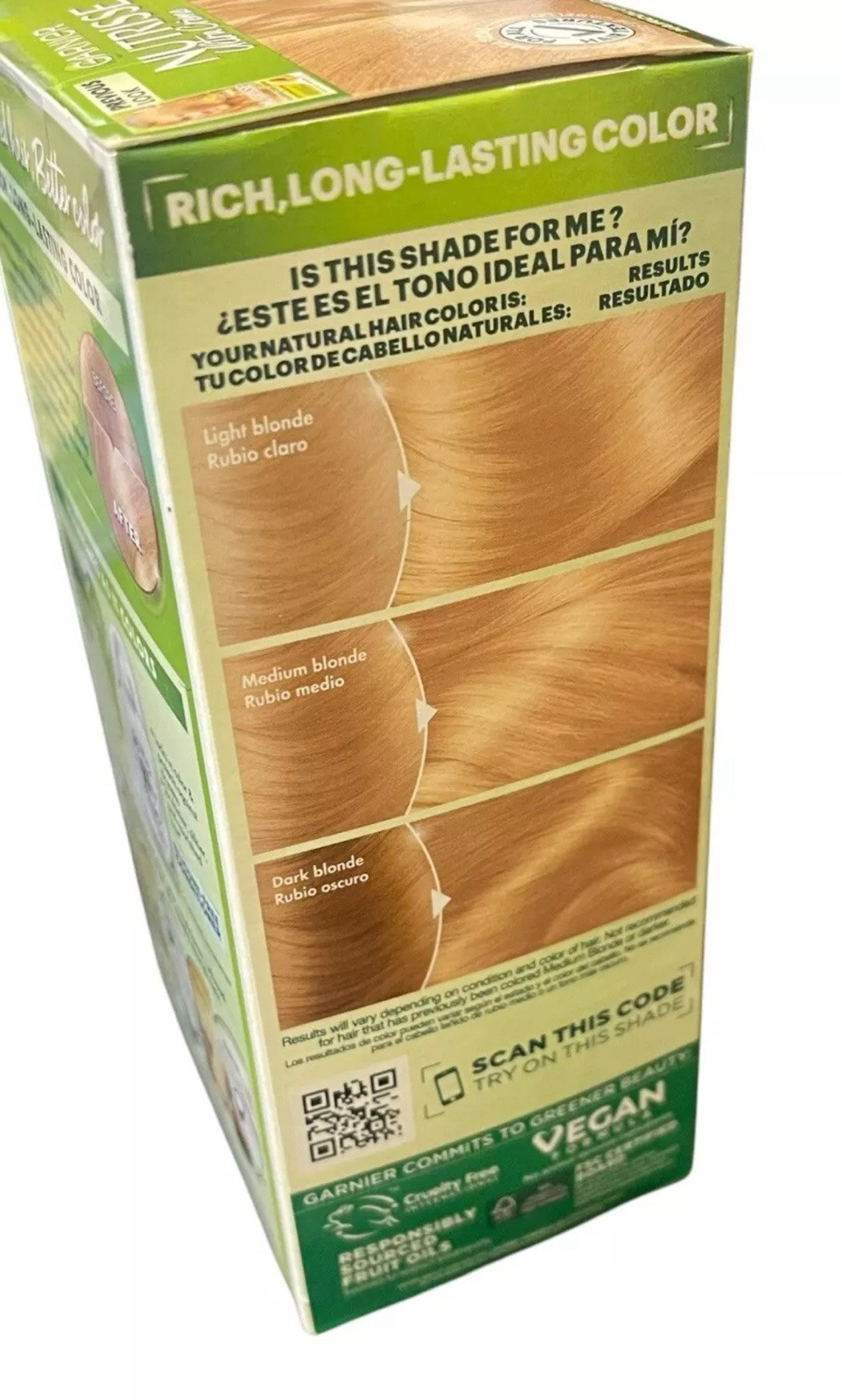 # 93 Garnier Nutrisse Nourishing Hair Color Creme Honey Butter Lt Gold Blonde