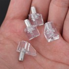 40 PCs Heavy Duty Bracket-Regal-Stützregalstifte (transparent weiß)