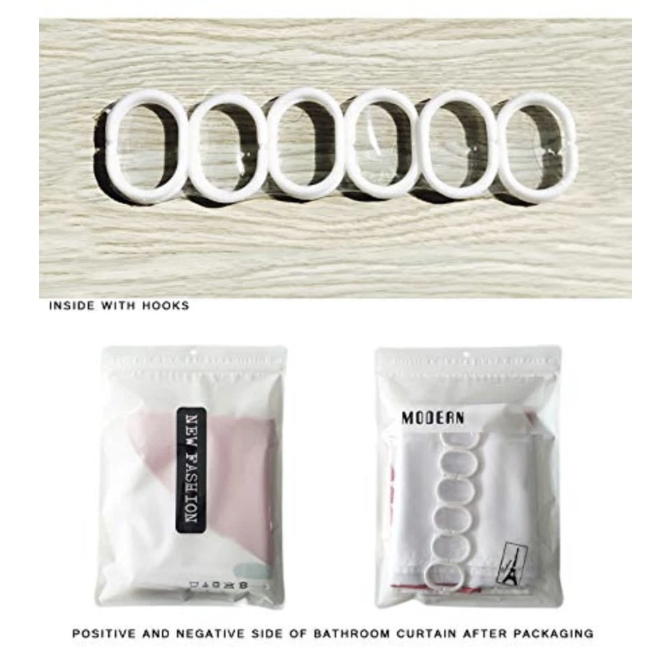 4 Piece Shower Curtain and Bathroom Mat Set Galaxy African Woman Design Purple - Image 2 of 4