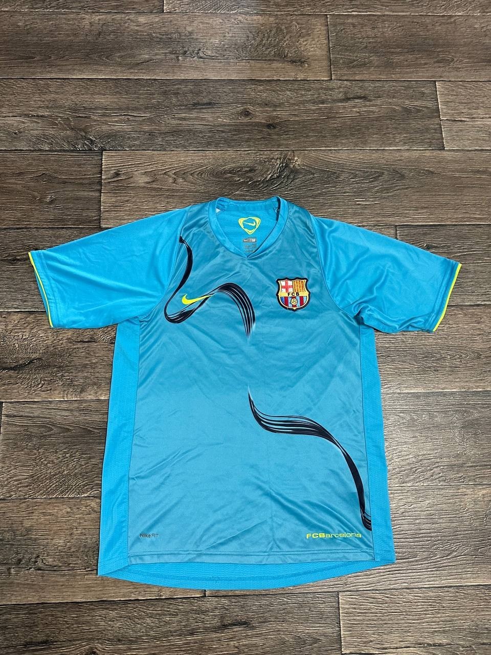 VINTAGE FC BARCELONA 2007/2008 TRAINING FOOTBALL SHIRT JERSEY NIKE MEDIUM
