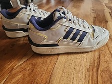 Adidas Forum Exhibit Low Off White Navy Chalk White 7.5 Mens Sneaker Shoe