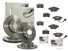 NK Bremsenset vorne + hinten Bremsscheiben + Bremsbeläge VW PASSAT Variant 
