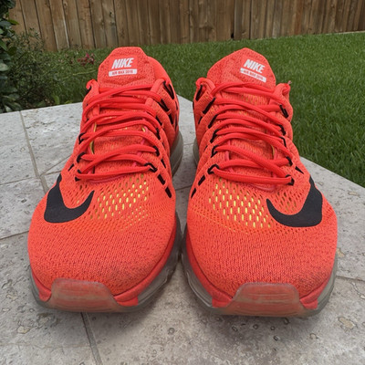 Nike Air Max 2016 Bright Crimson/Black Low Top Men's Sneakers - 806771-600