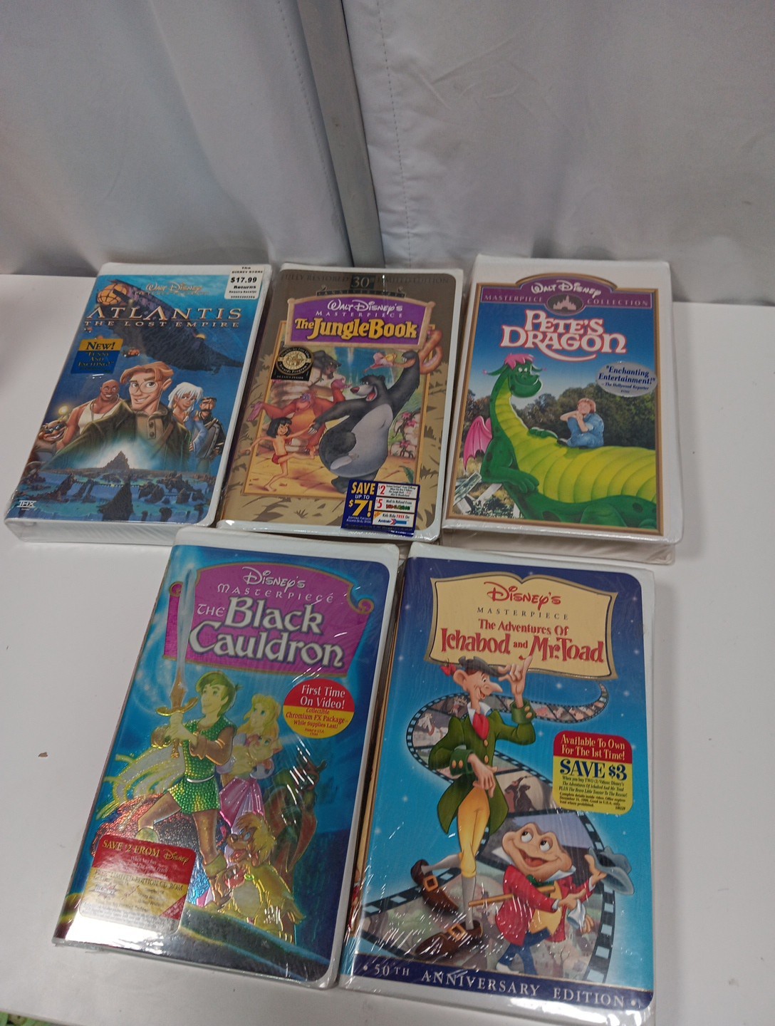 Disney Masterpiece Collection Sealed VHS Lot of 5