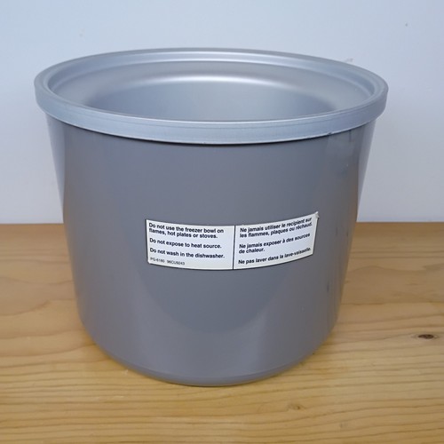 Cuisinart ICE-30BC Replacement Freezer Bowl 2 Quart Grey Ice Cream Maker Part