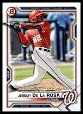 2021 Bowman Draft Jeremy De La Rosa Washington Nationals #BD-2