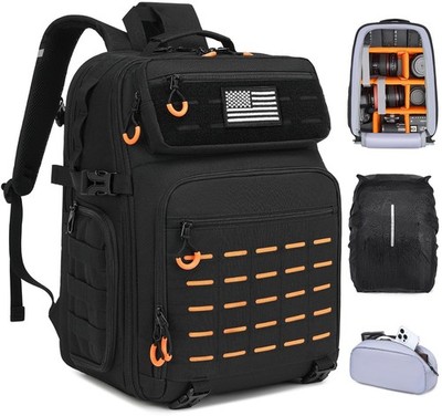 Professional Bag Backpack, Large Waterproof Photography Bag for with Tripod H...