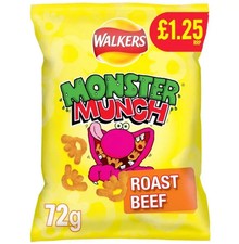 Monster Munch Roast Beef 18X 72g