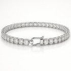 7 Ct Treated Natural Diamond Tennis Bracelet 14K White Gold Jewelry