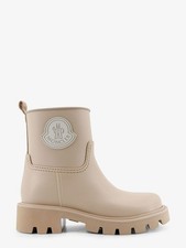 MONCLER Kickstream Beige Rubber Rainboots New...