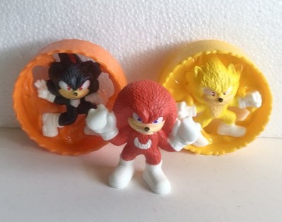 2024 Happy Meal Promo Toys - Hedgehog Sonic 3 - Knuckles, Shadow & Super Sonic